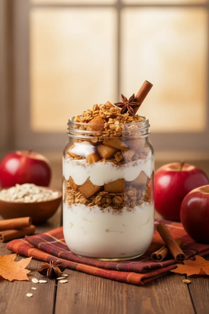 8 Yogurt Parfait Recipes for a Quick Breakfast 8 Sautéed cinnamon apple yogurt parfait with crunchy granola
