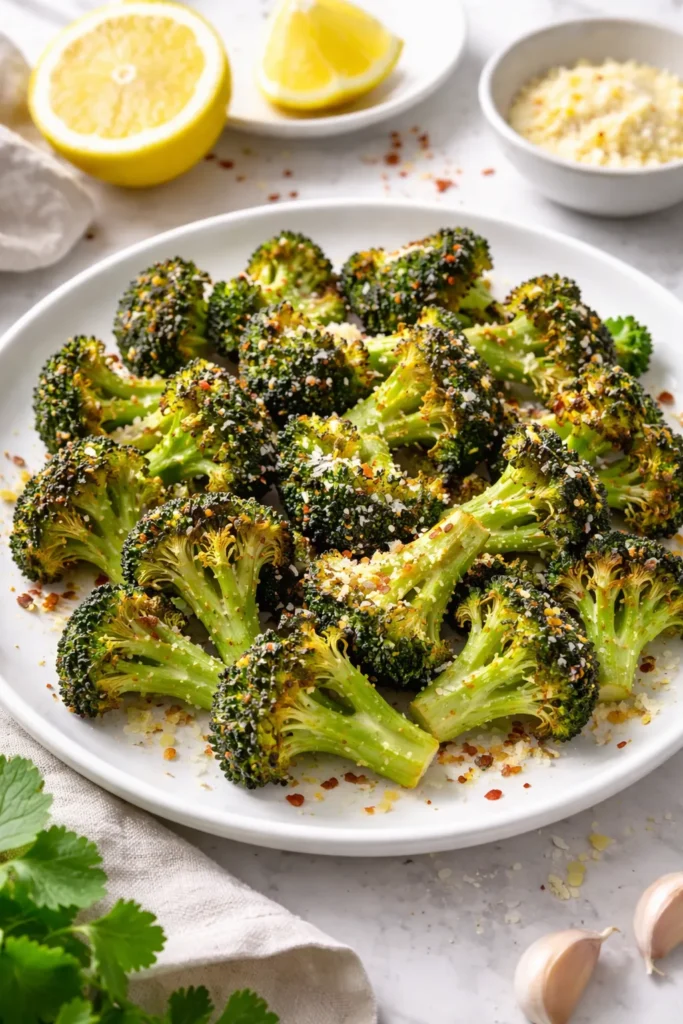 10 Veggie Sides That Outshine the Main Dish 11 Crispy air-fried broccoli with lemon and Parmesan