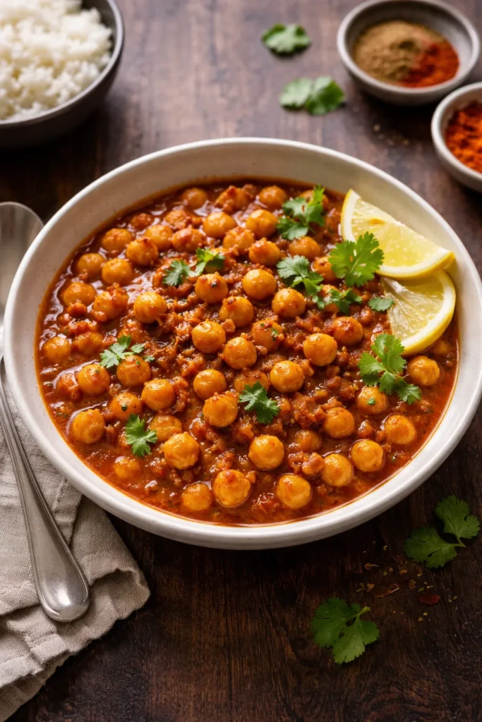 10 Easy Indian Curry Recipes for Weeknights 4 Chana masala with chickpeas in a tomato sauce