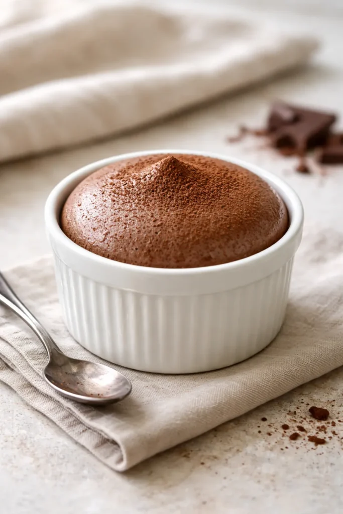 8 Easy Chocolate Dessert Recipes to Try 8 Airy chocolate mousse in a ramekin