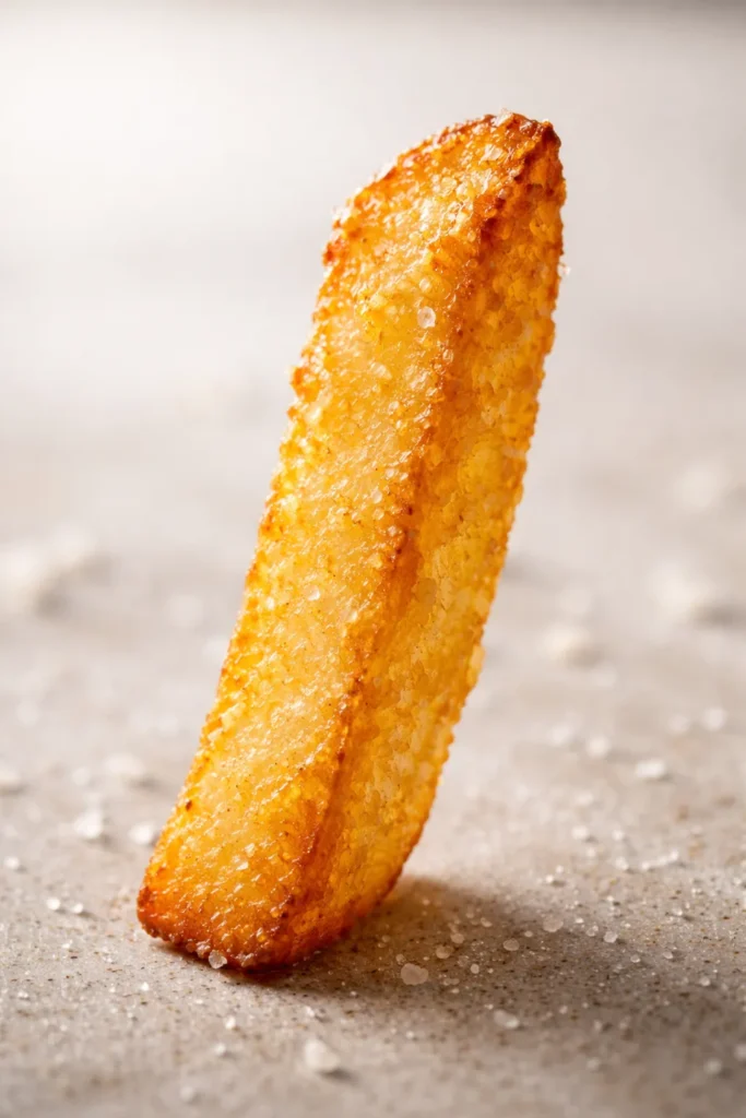 12 Air Fryer Dinners Crispy Without the Oil 14 Close-up of a perfectly crisp fry showing golden texture.