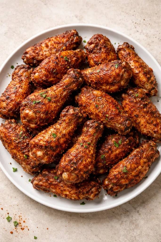 12 Chicken Wing Recipes for Game Night 9 Dry rubbed wings with seasoned crust
