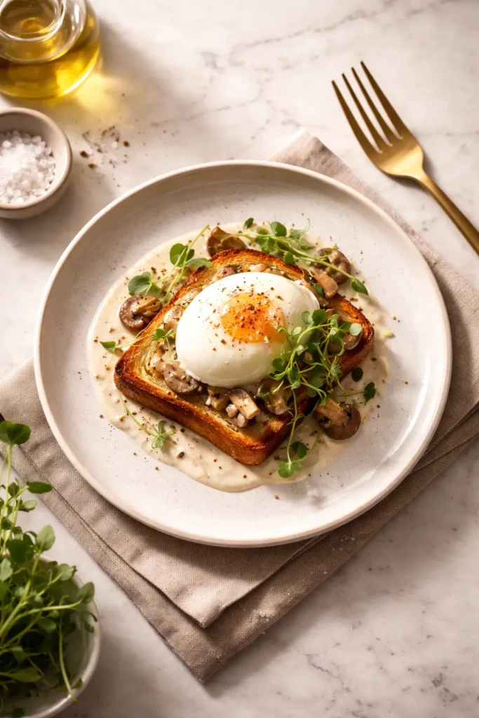 8 Egg Recipes Beyond Scrambled and Fried 12 Minimal plate with a single egg dish