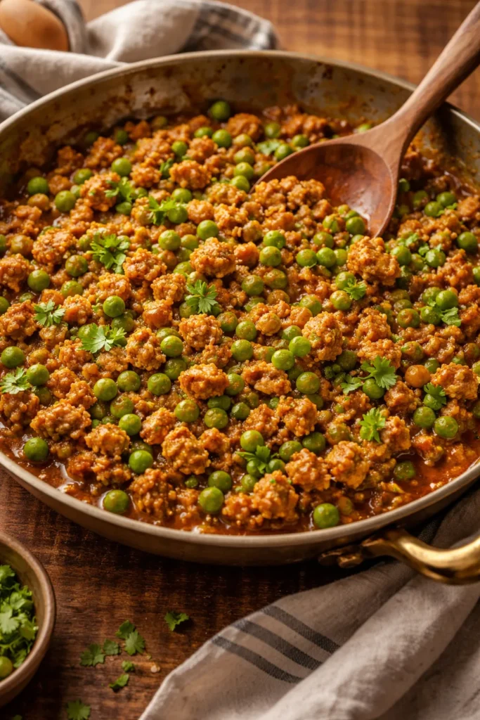 10 Easy Indian Curry Recipes for Weeknights 11 Ground chicken with peas in thick curry