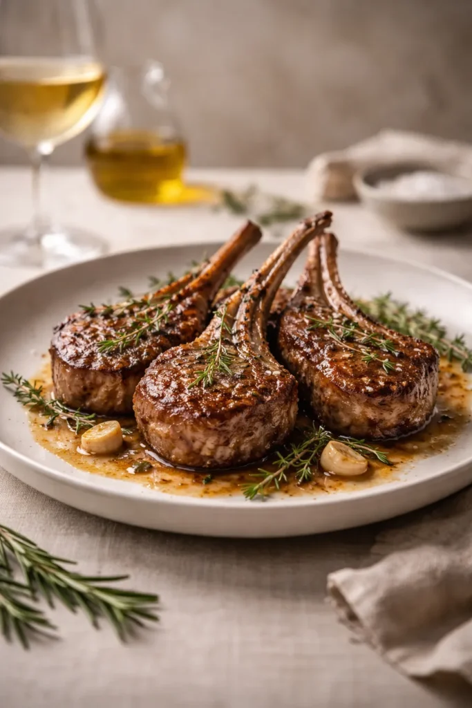 8 Lamb Chop Recipes for a Special Dinner 12 Plate of lamb chops with elegant background