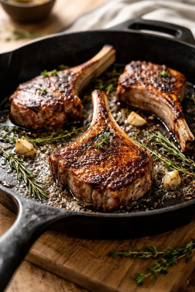 8 Lamb Chop Recipes for a Special Dinner 9 Perfectly seared lamb chop on a hot skillet