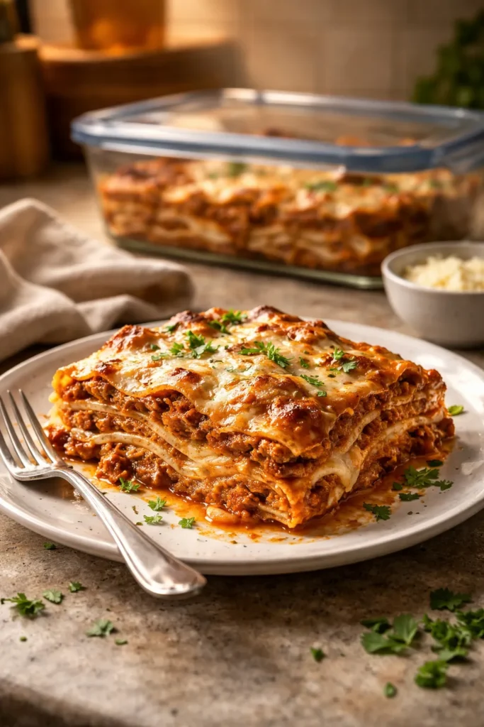 8 Comfort Food Recipes for a Cozy Night In 11 Lasagna leftovers plated on a counter