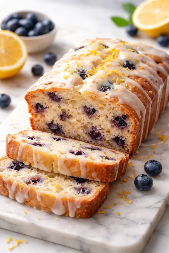 12 Make-Ahead Breakfast Breads for Weekdays 12 Lemon blueberry breakfast bread with blueberries