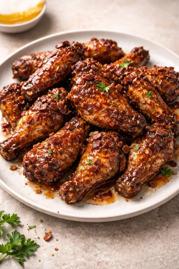 12 Chicken Wing Recipes for Game Night 11 Maple bourbon wings with rich amber glaze
