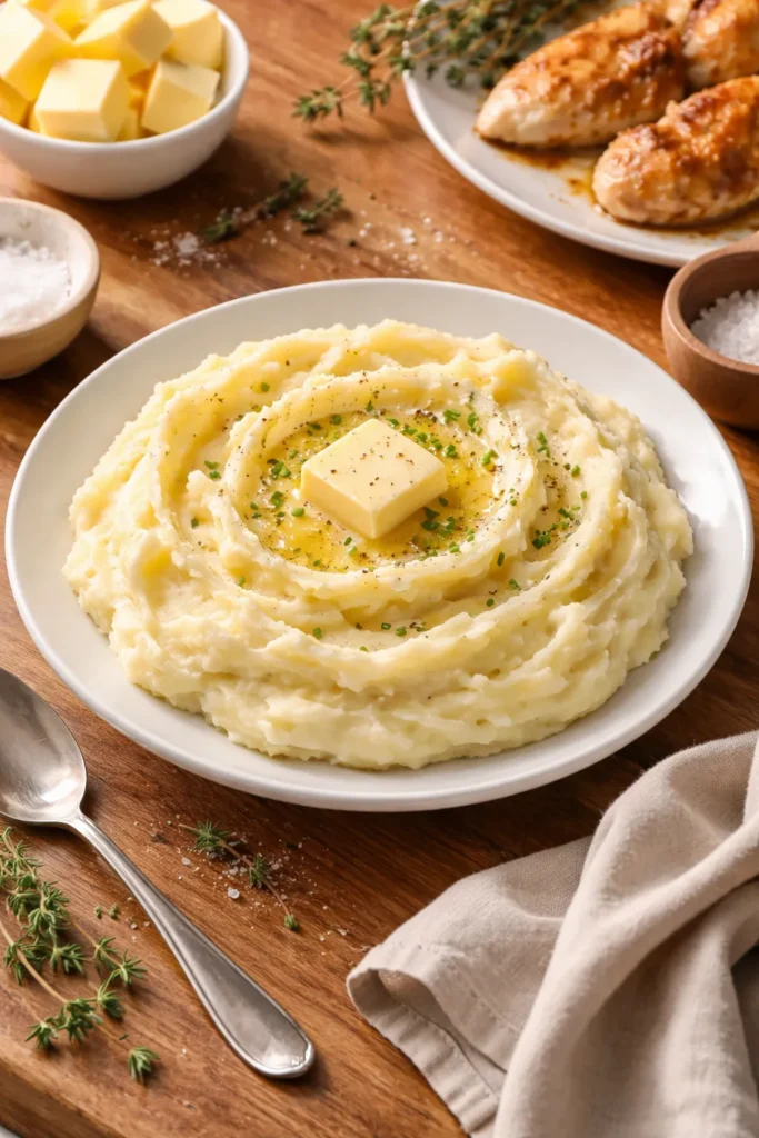 8 Mashed Potato Recipes Fluffy Every Time 10 Mashed potatoes with melted butter on plate