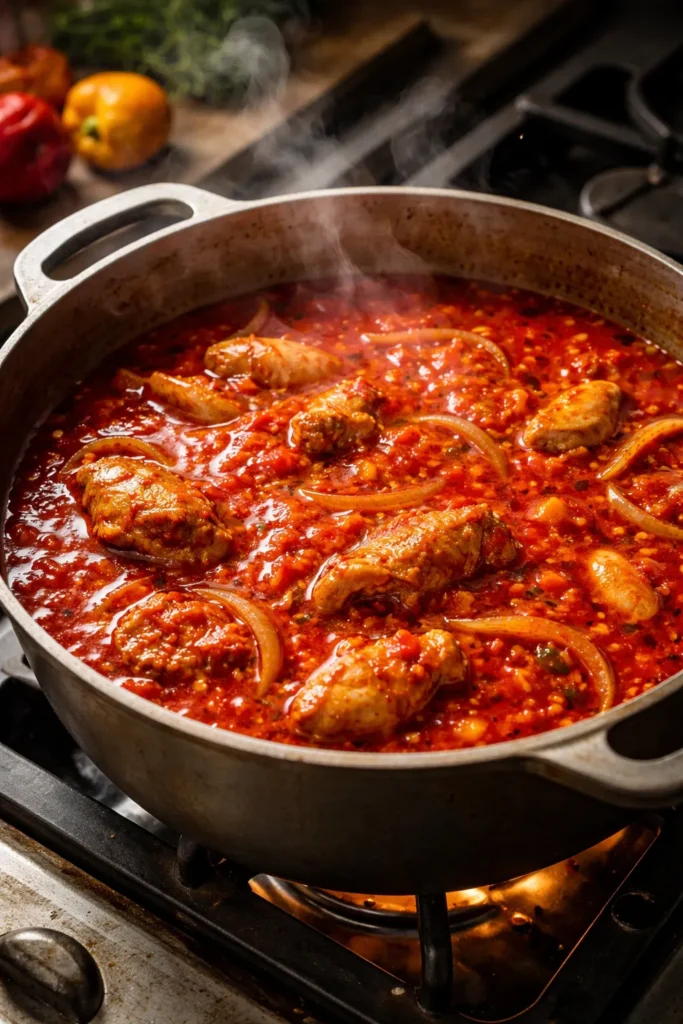 10 West African Recipes to Try at Home 10 Vibrant Nigerian pepper stew (Obe Ata) in a red oil