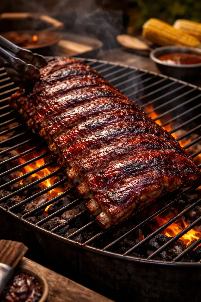 8 BBQ Rib Recipes for a Backyard Cookout 5 Ribs finished on grill with glaze and char marks