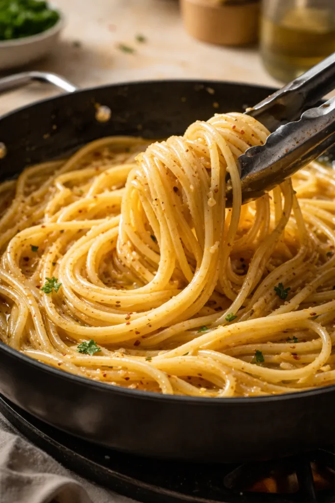 12 Easy Pasta Dinners Better Than Takeout 15 Glossy emulsified pasta with subtle salt crystals