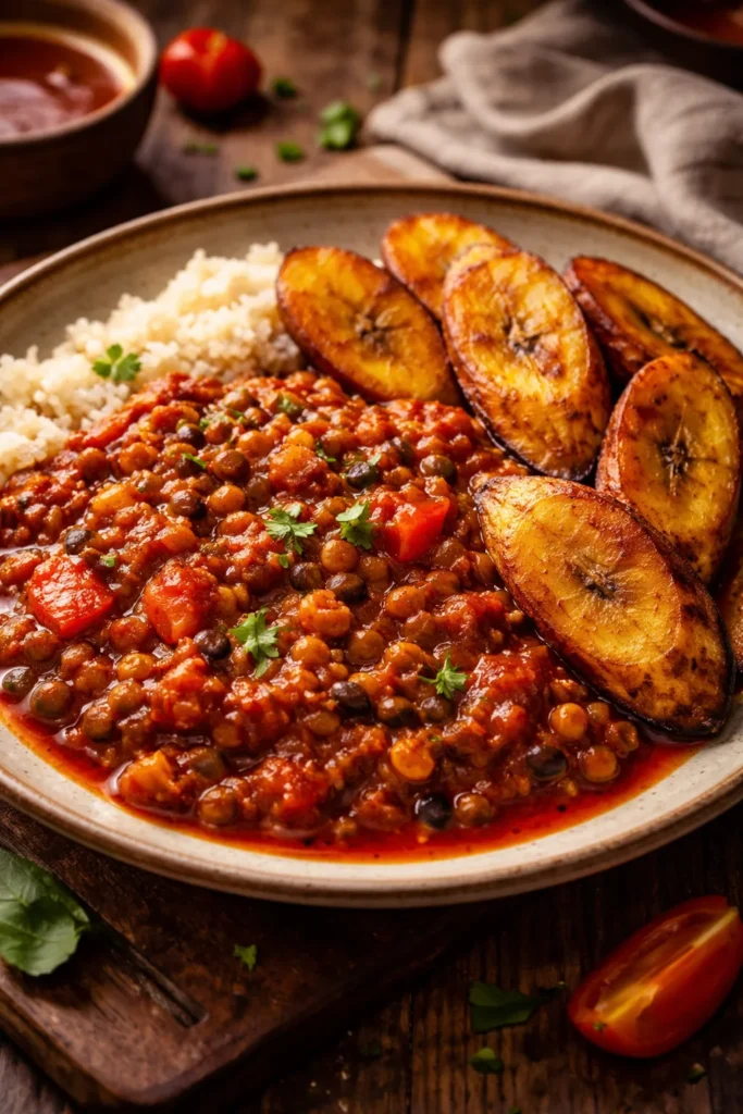 10 West African Recipes to Try at Home 8 Red Red Ghanaian bean stew with fried plantains