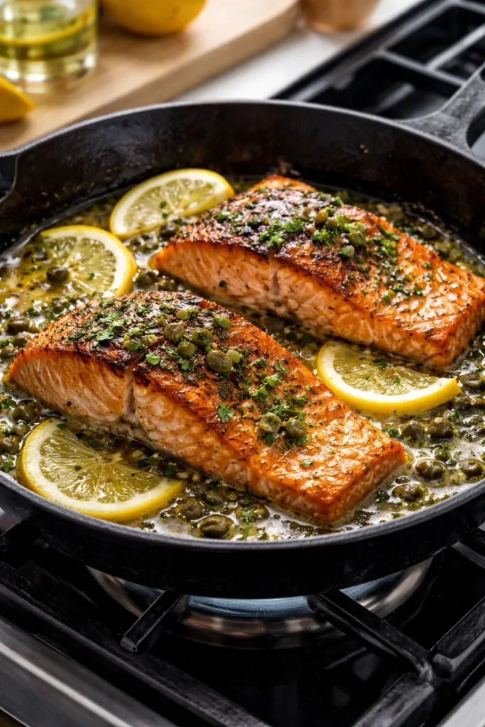 8 Stovetop Dinners When You're Short on Time 10 Skillet salmon with lemon butter caper sauce