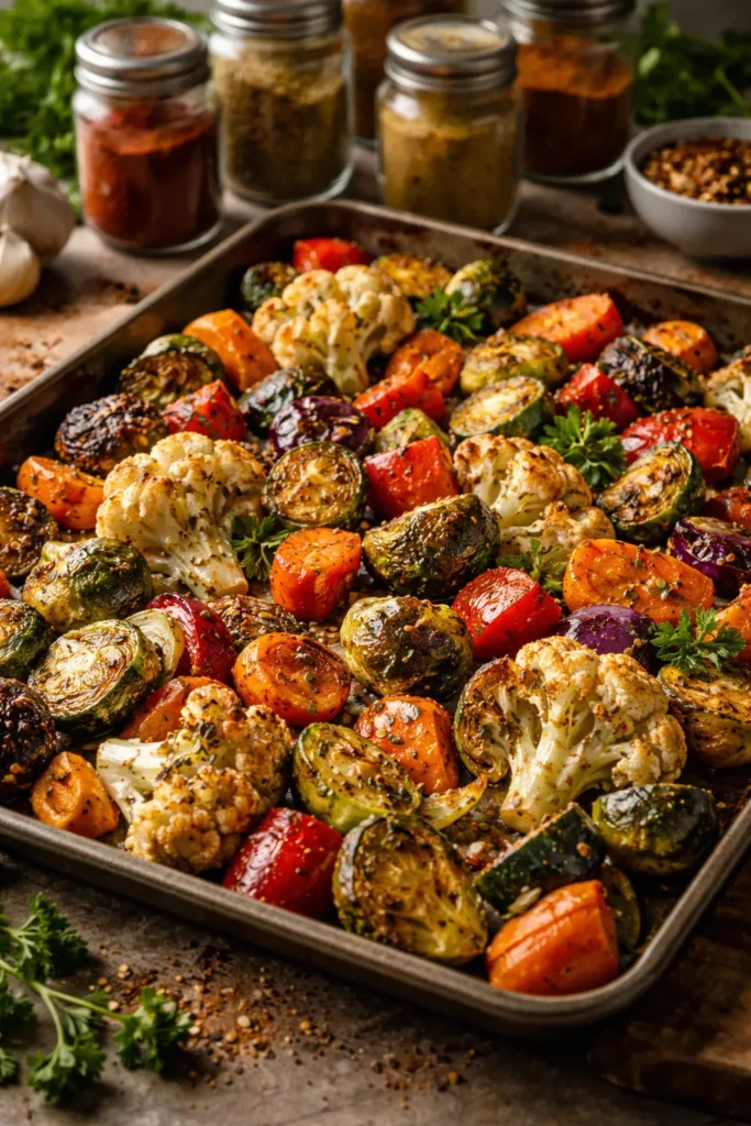 8 Easy Roasted Vegetable Sides for Dinner 12 Roasted vegetables seasoned with diverse spices and herbs