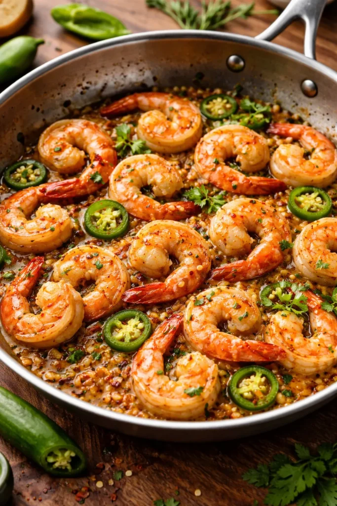 10 Shrimp Scampi Recipes to Try Tonight 8 Shrimp scampi with jalapeño slices in a glossy sauce