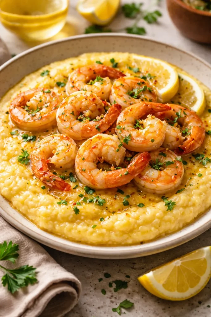 10 Shrimp Scampi Recipes to Try Tonight 10 Shrimp scampi served over creamy polenta