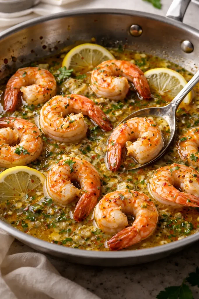 10 Shrimp Scampi Recipes to Try Tonight 6 Shrimp in a glossy herb sauce with vermouth reduction