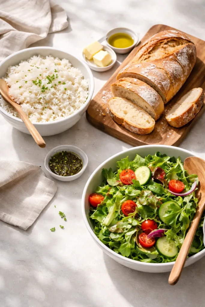 8 Skillet Dinners Ready in 20 Minutes 14 Rice, crusty bread, and green salad as quick sides for skillet dinners