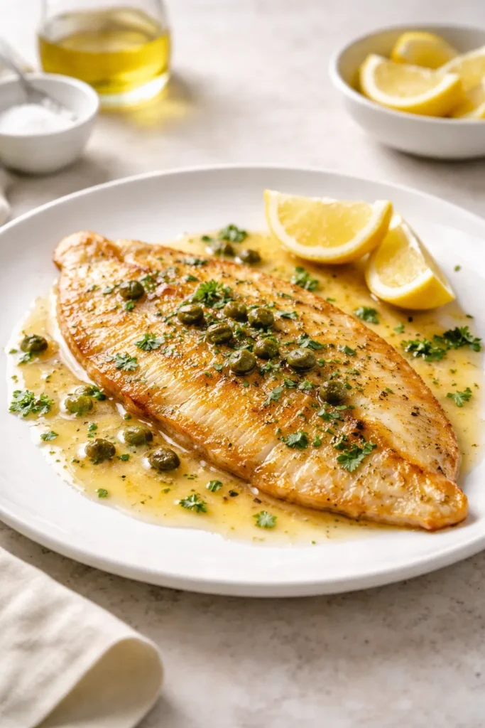 8 French Dishes Easier Than You Think 5 Sole Meunière plated fillet with lemon butter sauce