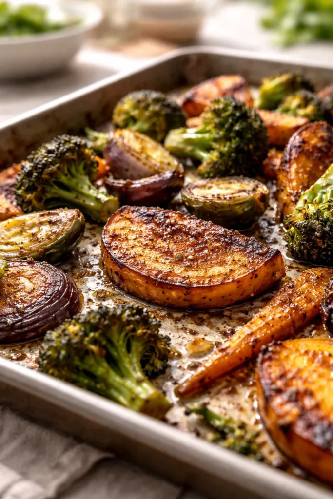 10 Veggie Sides That Outshine the Main Dish 2 Close-up of caramelized roasted vegetable showing browning from high-heat cooking