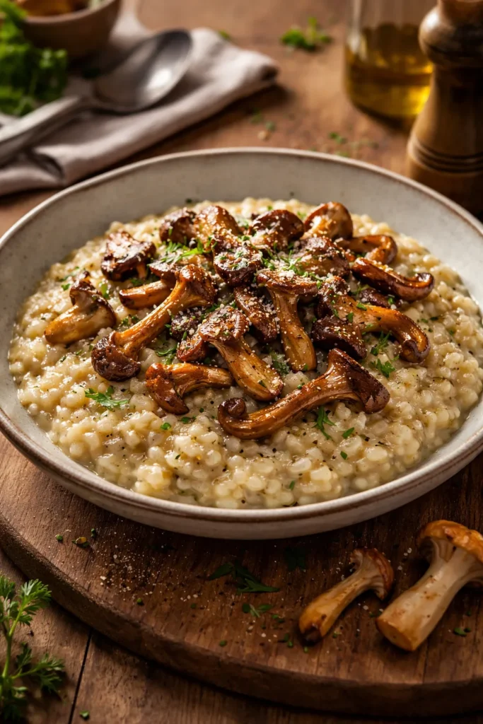 8 Vegetarian Dinners That Fill You Up 8 Creamy wild mushroom risotto with browned mushrooms