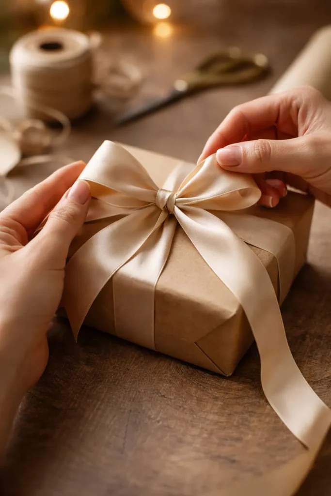8 Pulled Pork Sliders for Your Next Party 9 Hands tying a ribbon around a gift box
