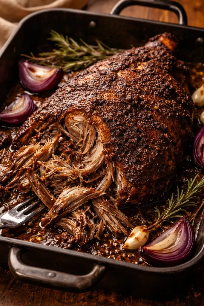 Lamb roast with baharat spice crust