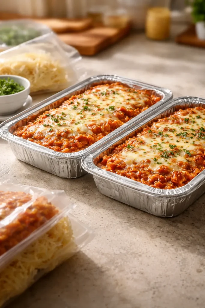 8 Freezer Meals to Cook Once and Eat Twice 12 Two identical freezer-ready meals ready to double your batch