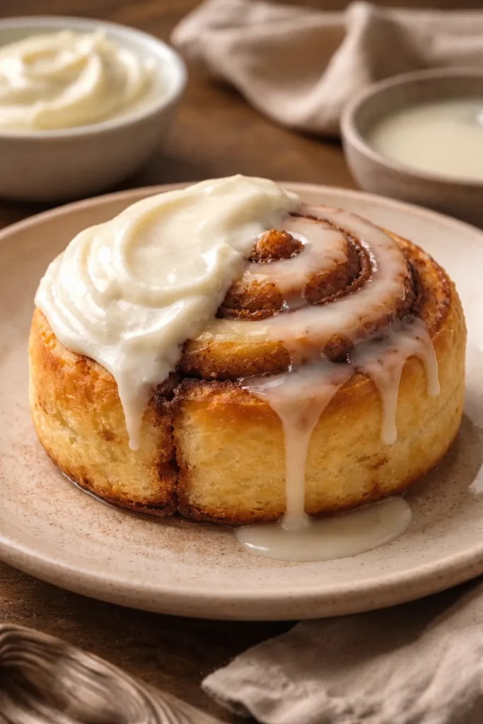 8 Cinnamon Roll Recipes Soft and Fluffy 10 Cinnamon roll with two frosting textures: cream cheese and vanilla glaze
