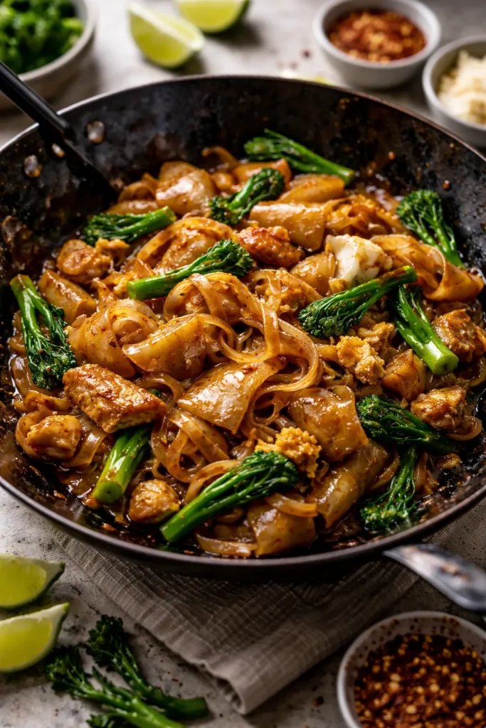 12 Thai Recipes You Can Make at Home 10 Pad See Ew noodles with egg and gai lan in soy glaze