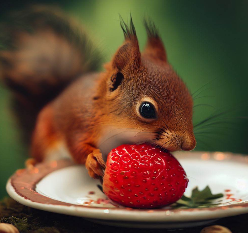 Can Squirrels Eat Strawberries