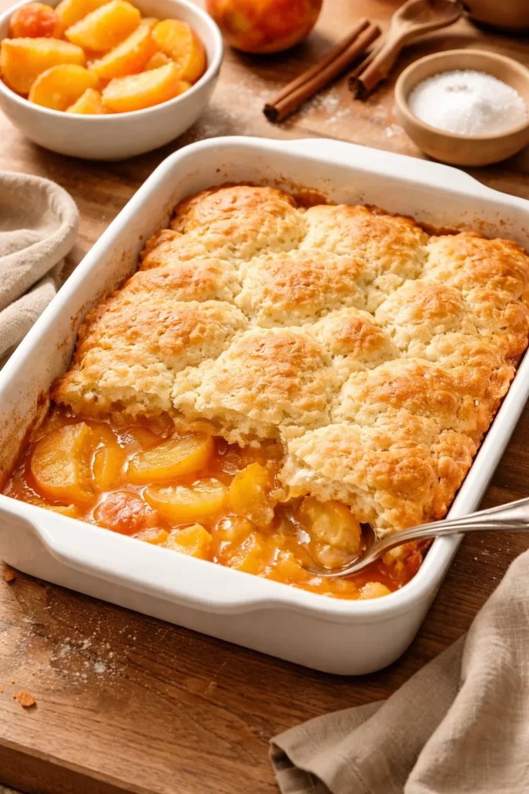 How to Bake Peach Cobbler With Frozen Peaches