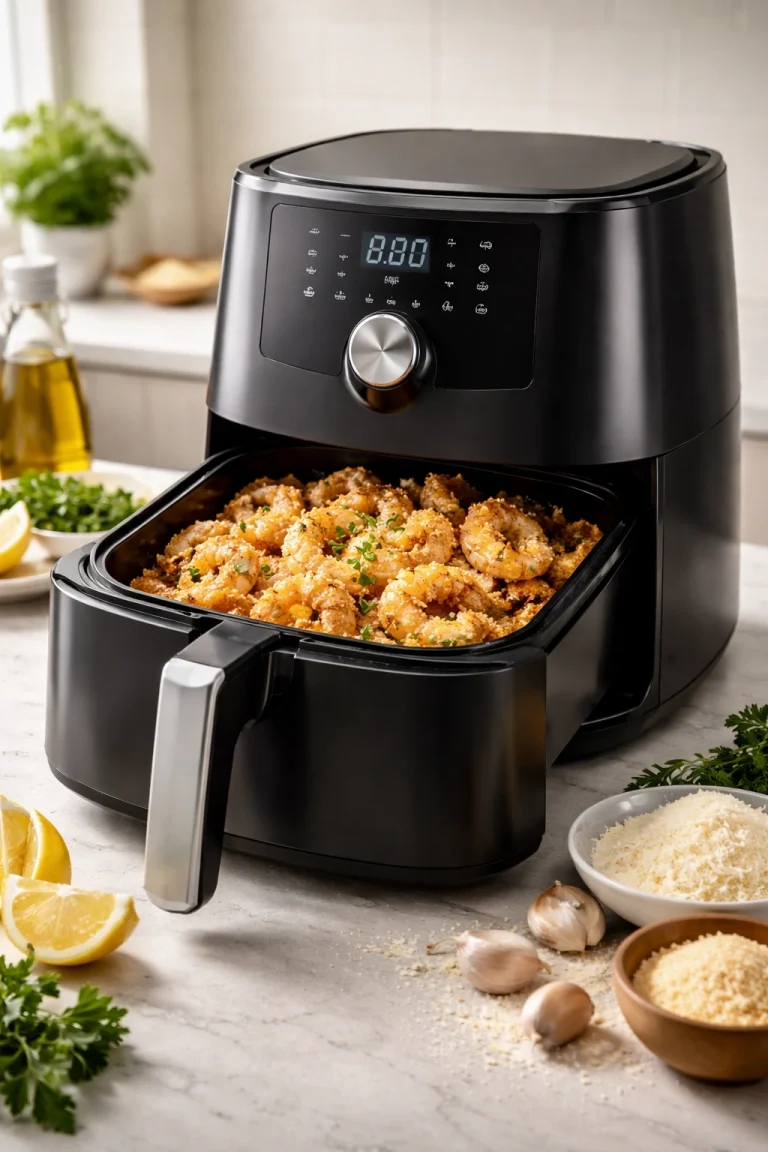 Air Fryer Parmesan Shrimp Crispy in 20 Minutes