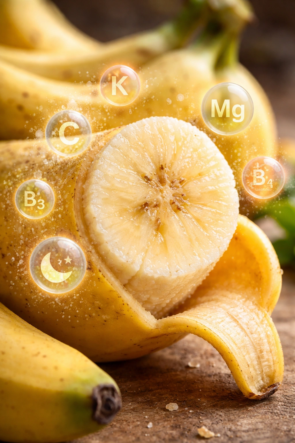 Close-up of banana interior highlighting its nutrient-rich texture