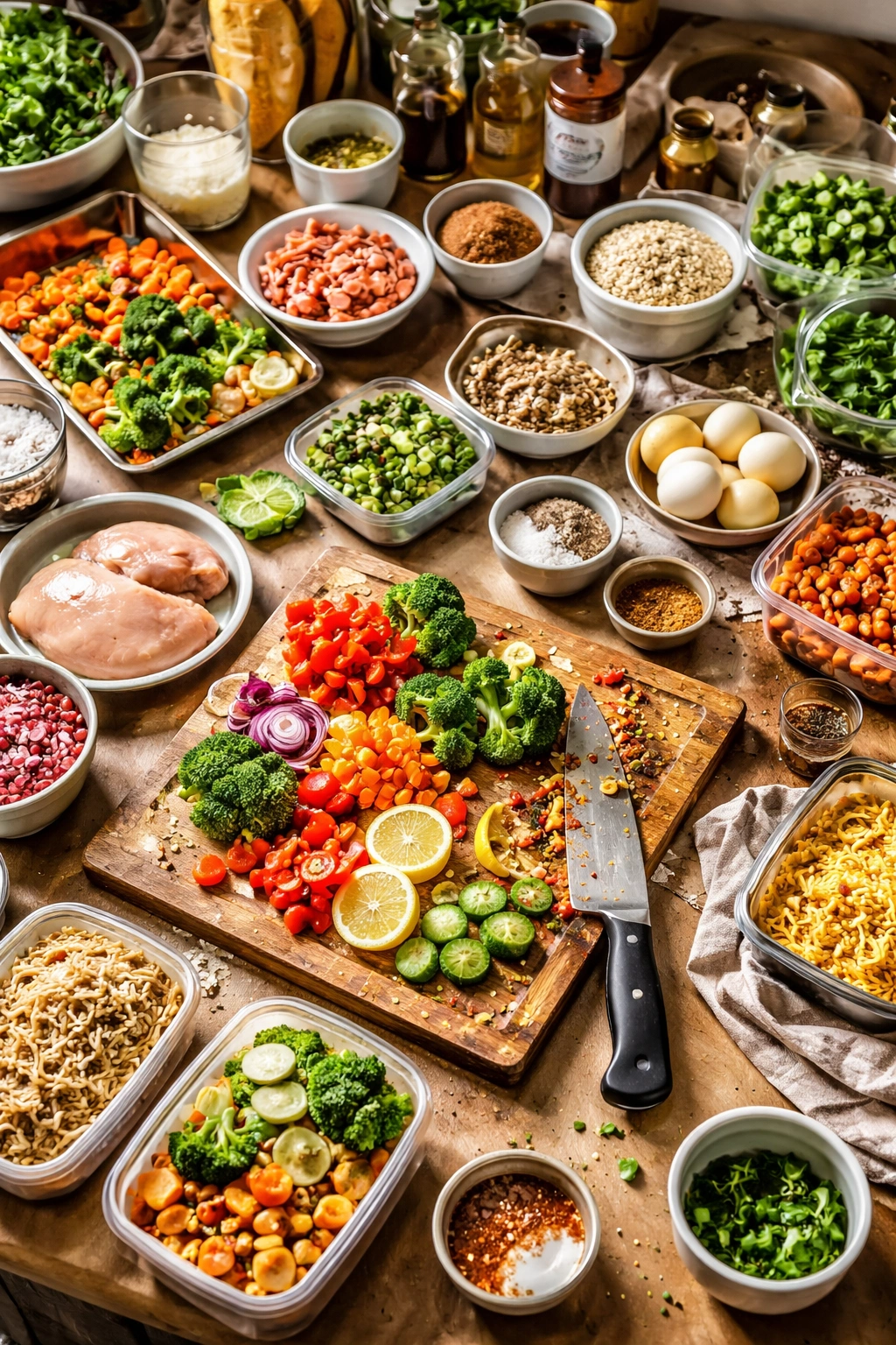 Cluttered kitchen counter illustrating common beginner mistakes