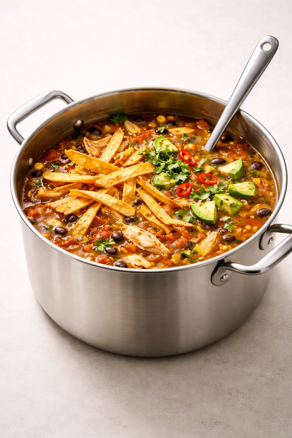 Single pot on a plain background representing beginner-friendly one-pot recipe