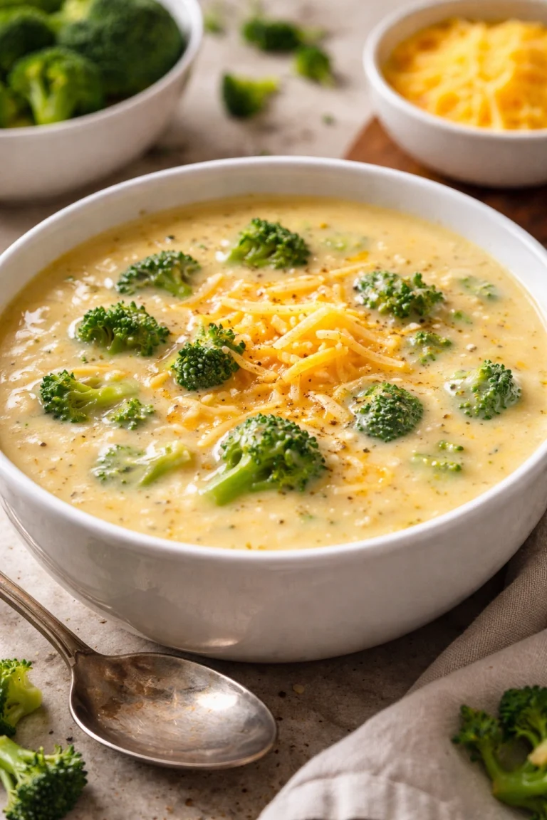 Broccoli Cheddar Soup Ready in Just 30 Minutes