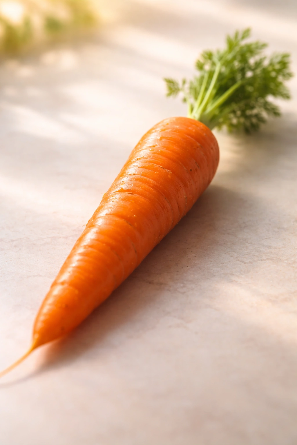 Minimalist carrot image representing a healthy start to the day