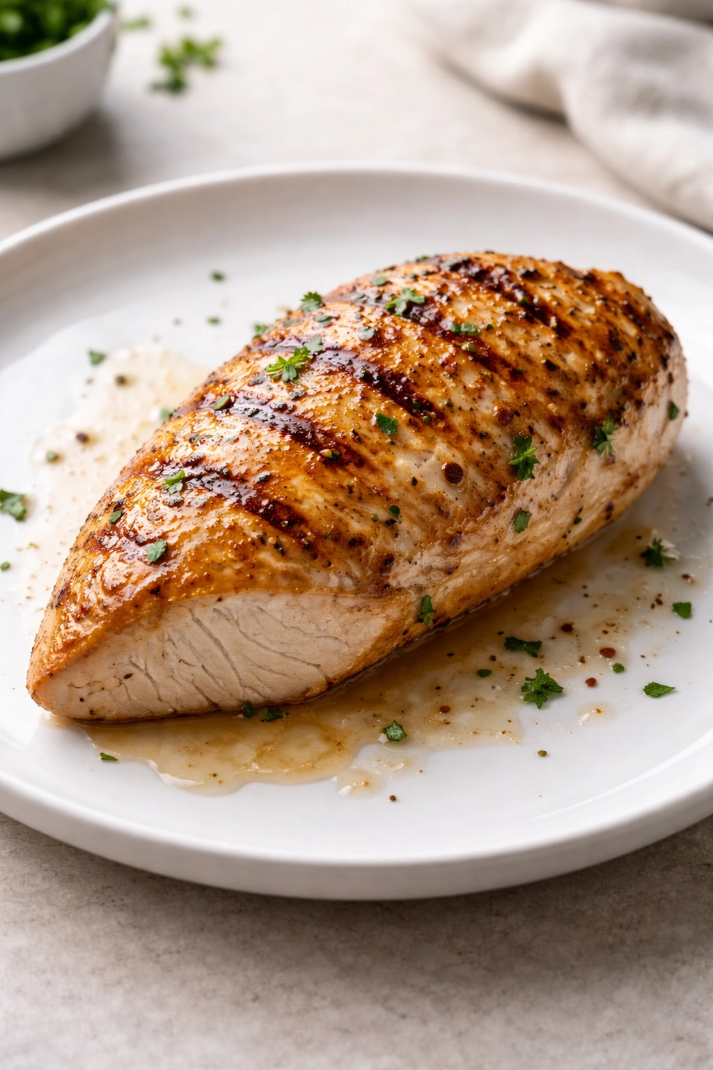 Juicy chicken breast ideal for week-long meal prep