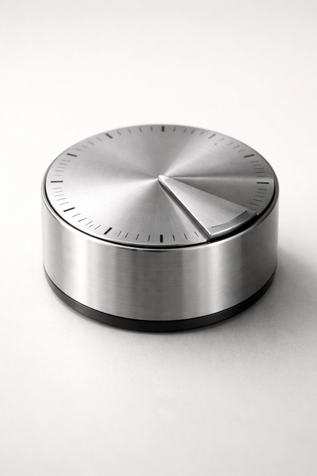 Digit-free kitchen timer representing cook time without numbers