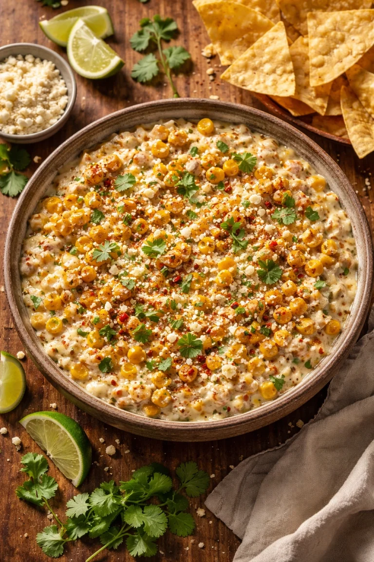 Cheesy Street Corn Dip Your Guests Will Love