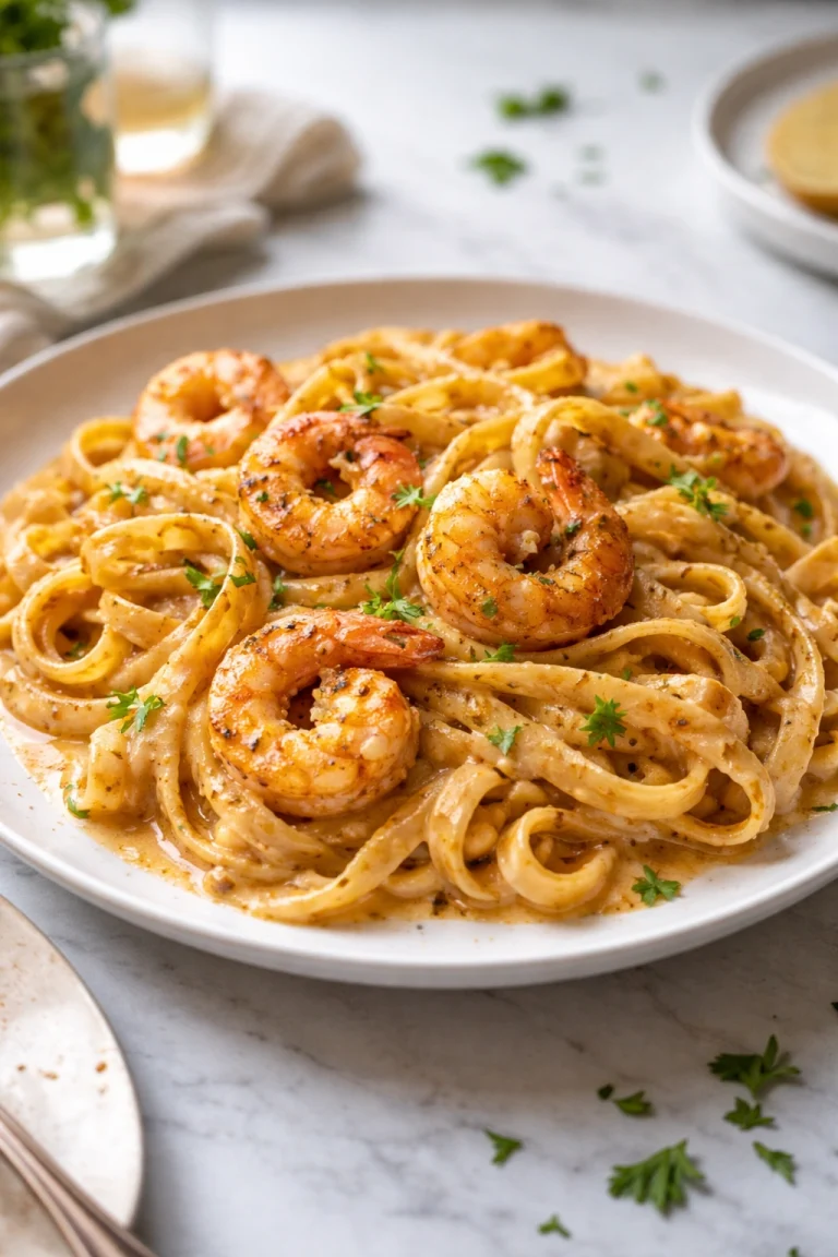 Creamy Cajun Shrimp Pasta Done in 30 Minutes