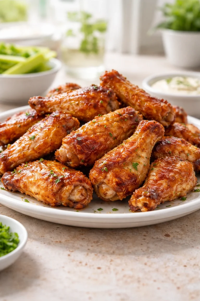 Crispy Baked Chicken Wings With No Deep Frying