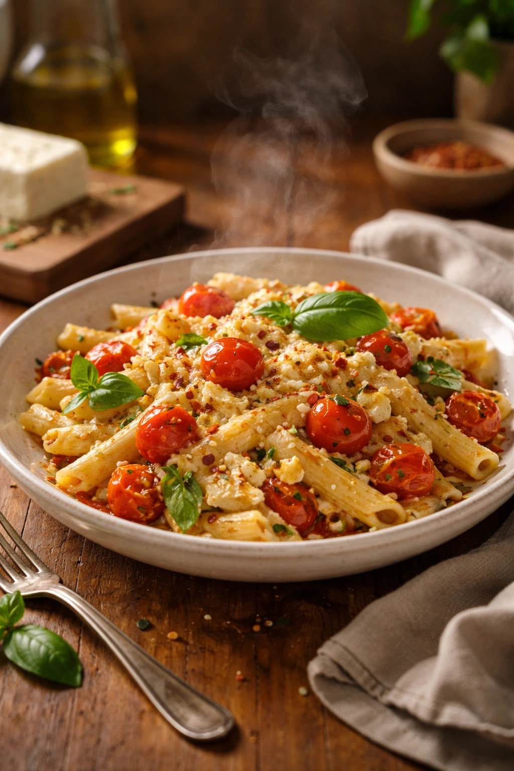 Rustic plated feta pasta illustrating enduring appeal