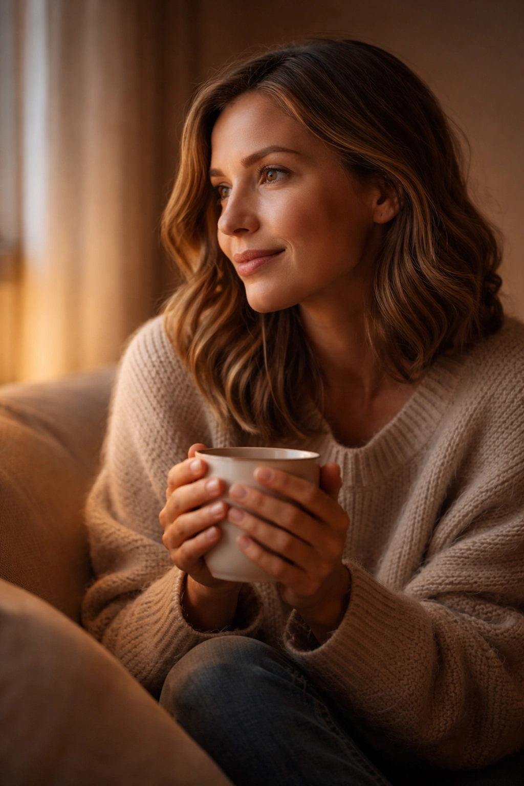 Final Thoughts: contemplative person in warm, minimal room conveying comfort and tradition