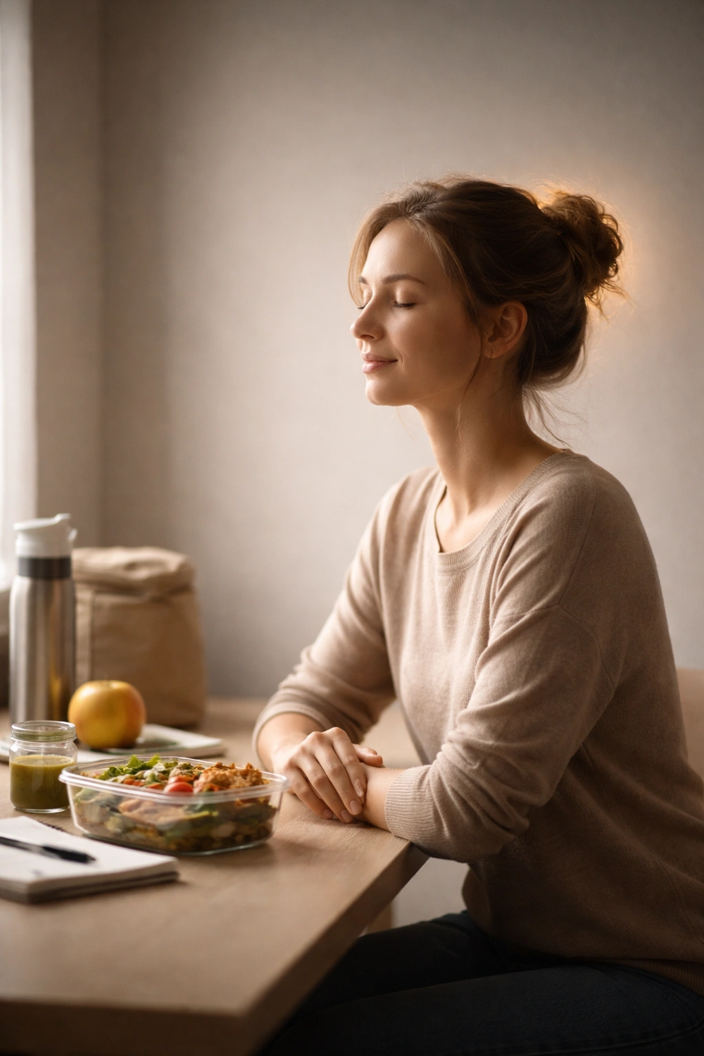 Contemplative figure at a desk representing final thoughts