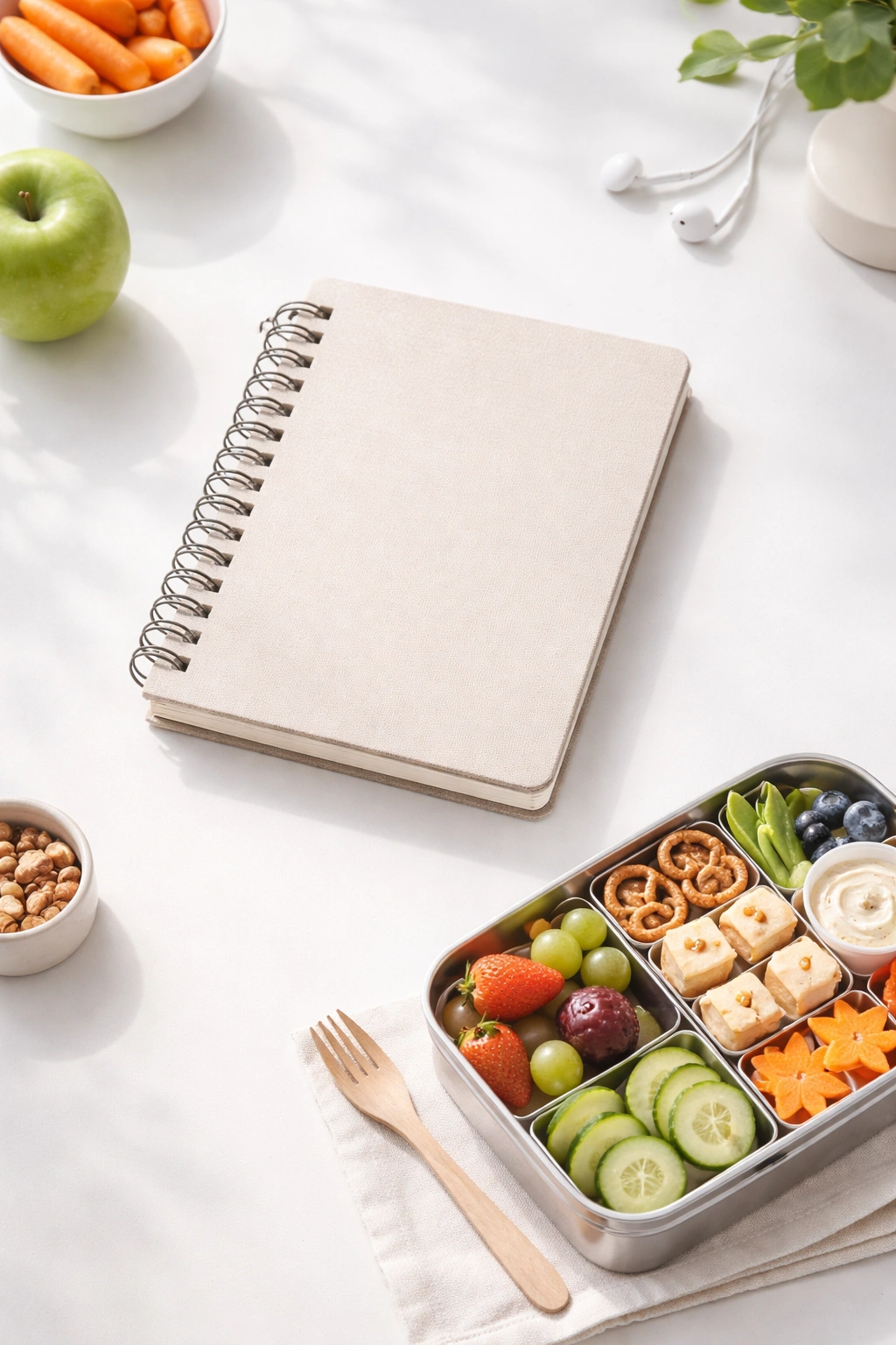 Close-up of a closed notebook representing final thoughts