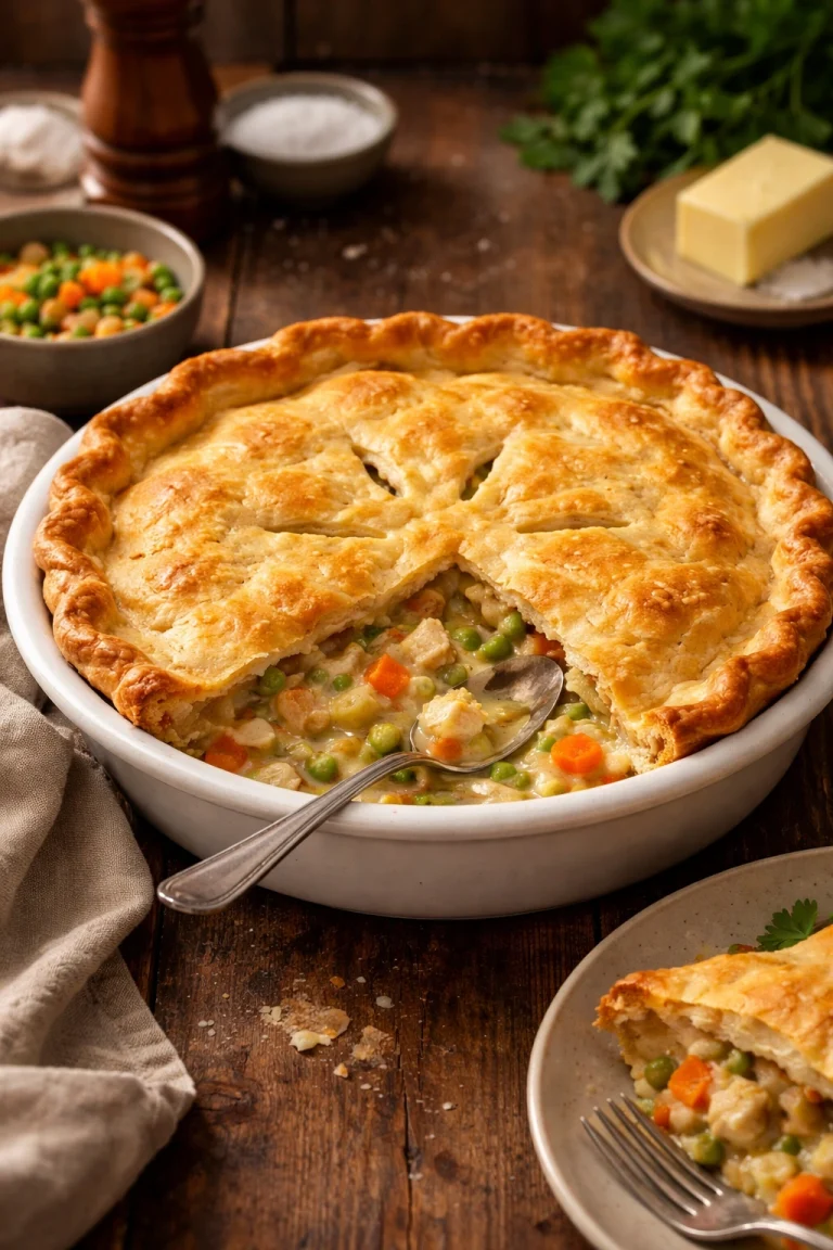 Easy Chicken Pot Pie Made Completely From Scratch